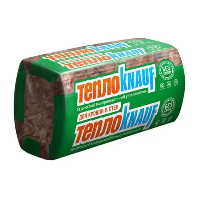 Утеплитель Knauf Insulation минеральный (стекловолокно) ТеплоKNAUF для коттеджа 1230*610*100 мм