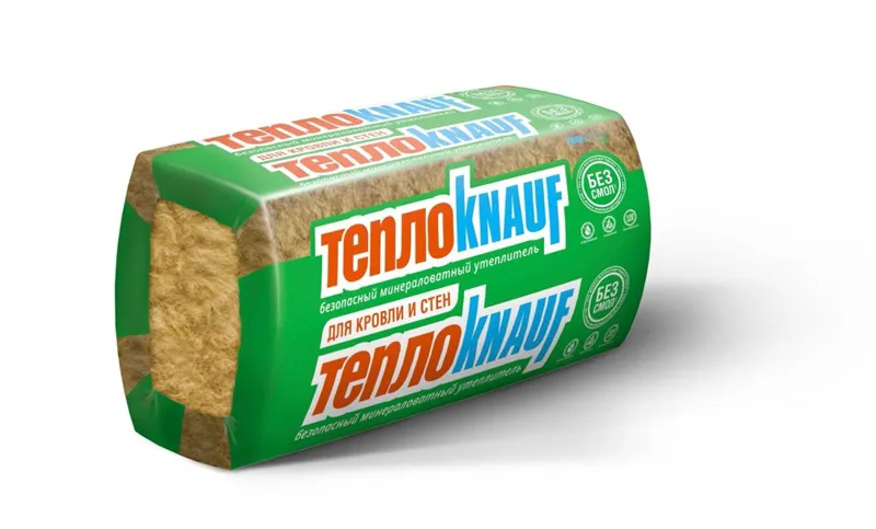 Минераловатный утеплитель ТеплоKNAUF Для КОТТЕДЖА+ TS 036 Aquastatik 100мм 100*610*1230 (0,6м3/упак)